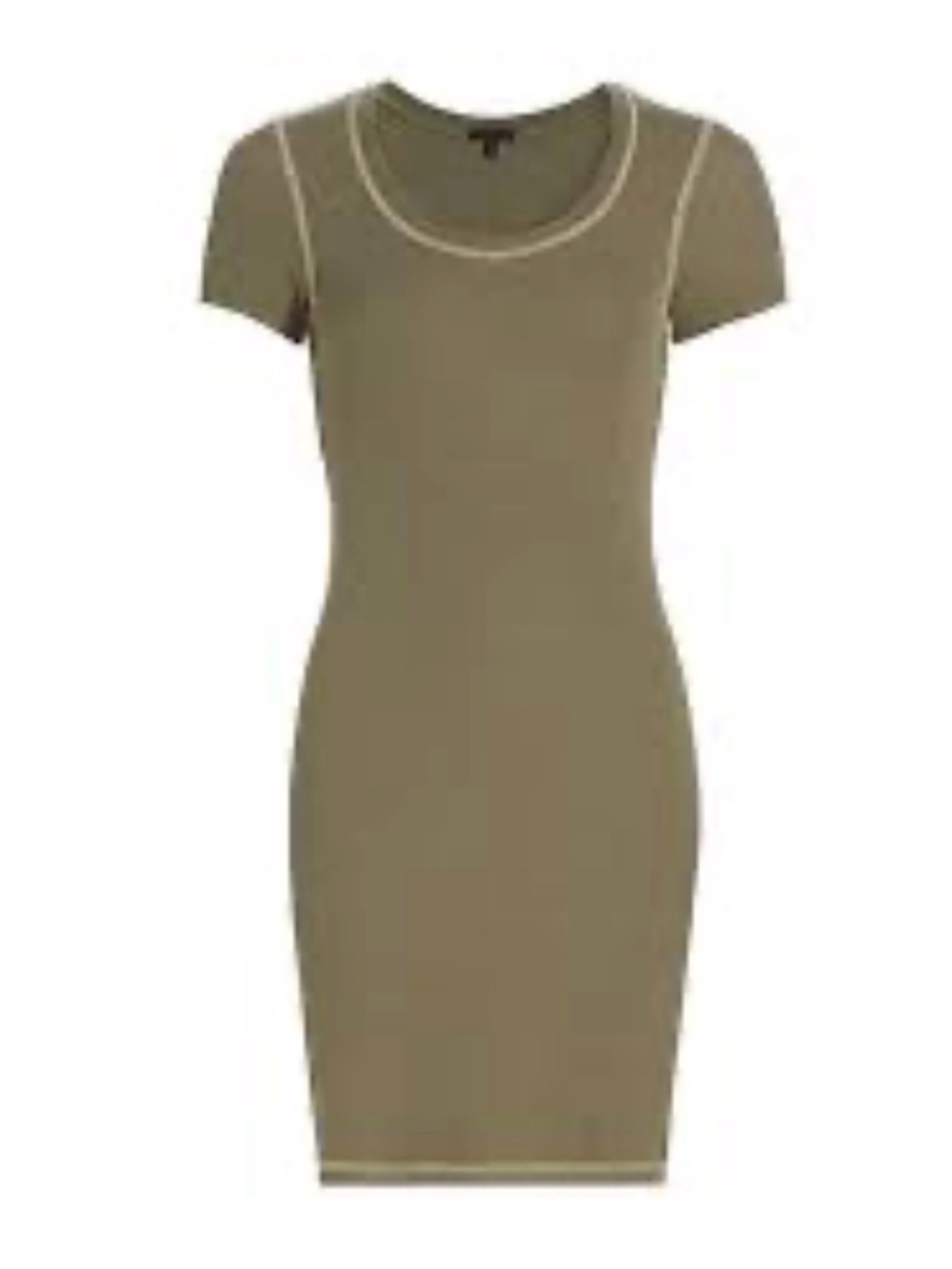 ATM Anthony Thomas Melillo Olive Knit Crew Neck Top